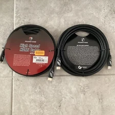 2- Pearstone Standard Series HDMI to HDMI High-Speed Ethernet Cable - Black, 15'