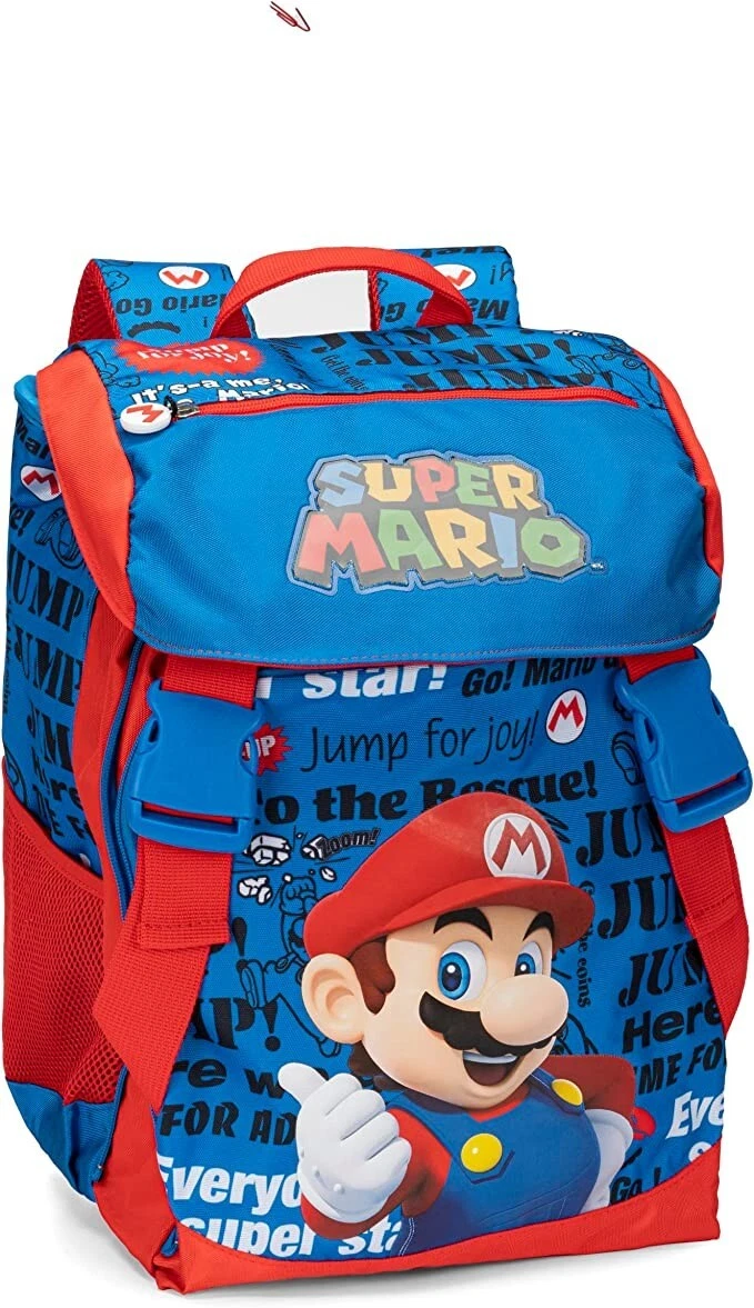 SAC À DOS SUPER MARIO Enfant Mario SAC A DOS 3D 32CM SUPER MARIO Bleu