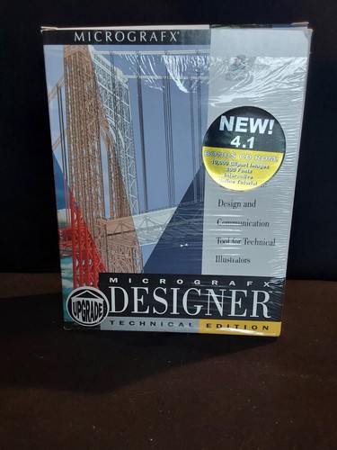 Micrografx Discovering Designer Technical Edition 4.1 BONUS CD 10000 CLIP NEW - Picture 12 of 14