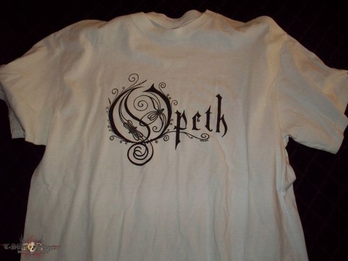 Opeth - Logo White T-Shirt 