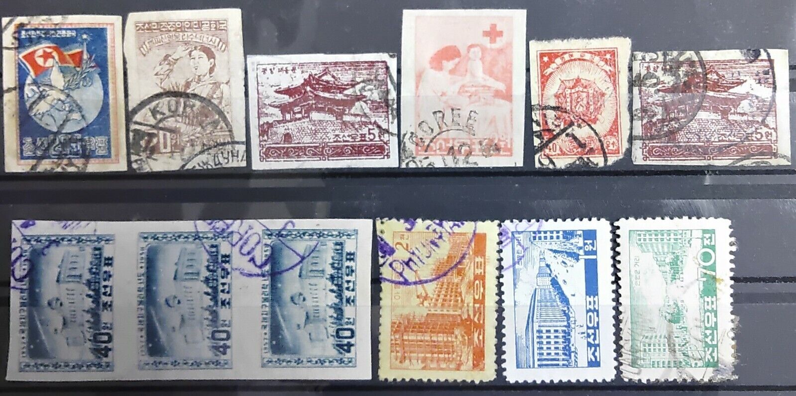 Korea 1950's small collection of 12 stamps - scans Ranking TOP3 used see 2021 spring and summer new