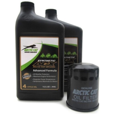 Arctic Cat ATV/UTV 550-1000 0W-40 Synthetic Oil Change Kit (OEM P/N: 1436-438)