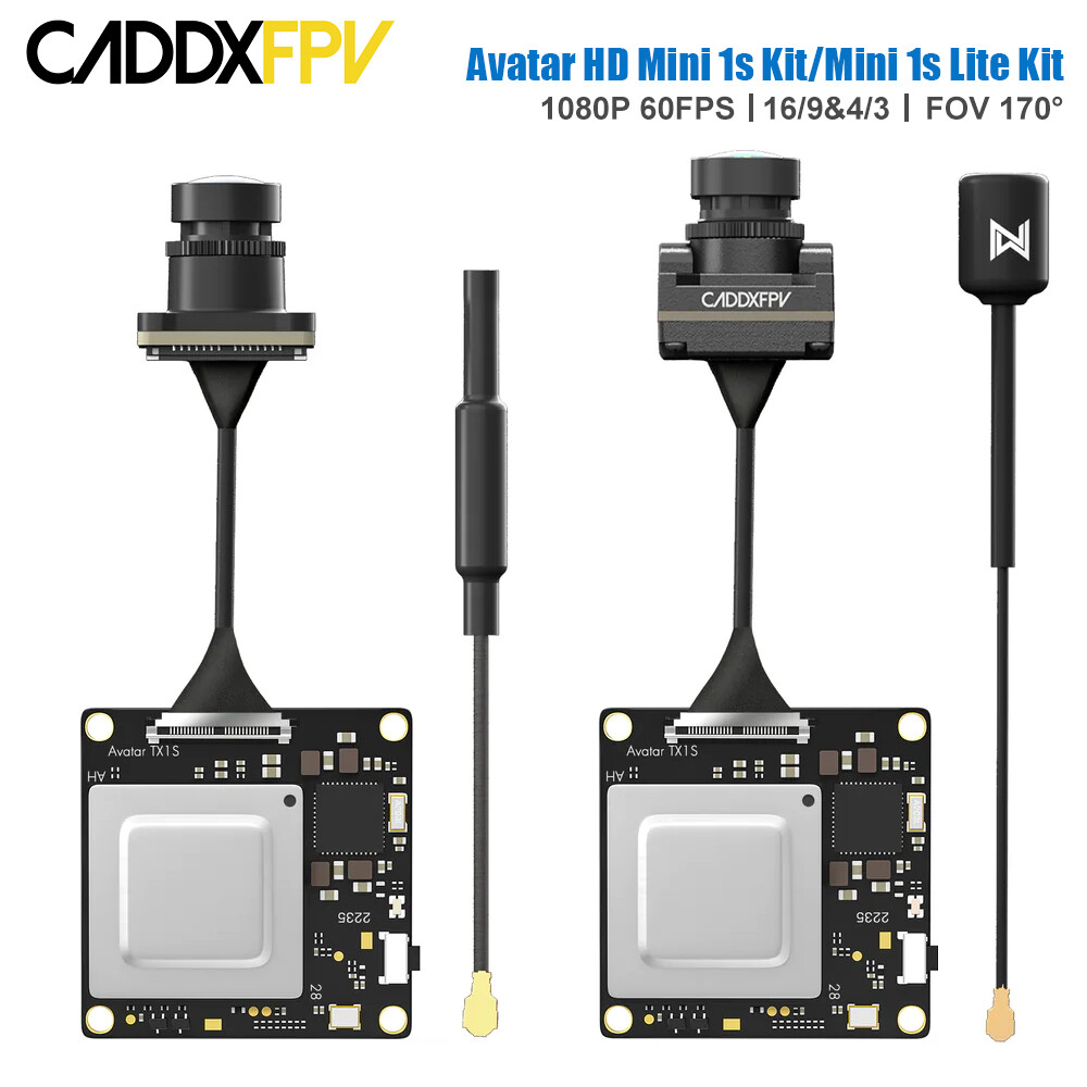 CADDX Walksnail Avatar HD Mini 1s / 1s Lite Kit V3 VTX 1080P 60fps 