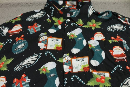 Philadelphia Eagles Polo Shirt Mens XL Christmas Stocking - Picture 3 of 14
