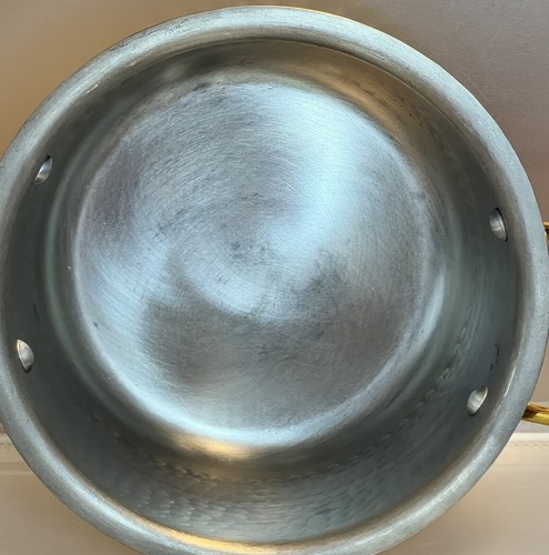Olla de latón de 2,1 cuartos de galón de gama exclusiva Swadeshi Blessings para cocinar/tapa - Imagen 7 de 16