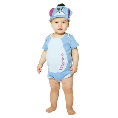 Kinder Kleinkind Offiziell Disney Eeyore Geburtstag Bequem Trikot Body und Hut
