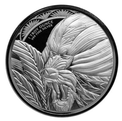 2022 1 oz Cameroon Mandrill .999 Silver Coin 500 Francs (BU) #A657