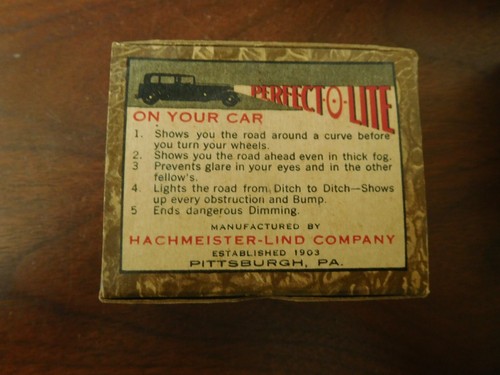 1932 PERFECT-O-LITE Car Headlight Bulbs NORS With Box Vintage Collectible - Picture 3 of 22