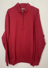 Cutter & Buck Mens CB Tec Edge Half Zip Red Pullover - Size XL
