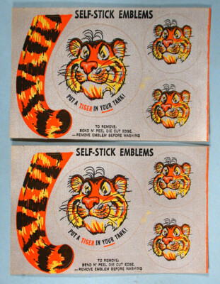 1960s ESSO Gasoline Station Put a Tiger In Your Tank 3 Unused