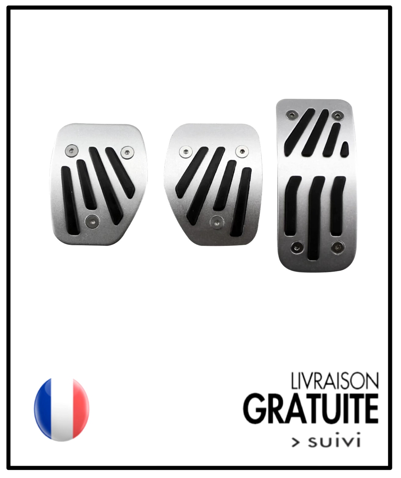 Pédalier sport Peugeot 2008 pour remplacer les caoutchoucs usés de boîte manuelle