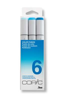 Copic Sketch Colour Fusion Sets 3pcs - For Art & Crafts, Colouring, Graphics