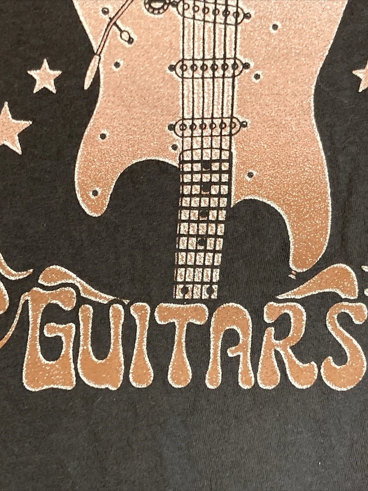 Camiseta Fender Guitars Negra Gráfica Manga Corta Talla Mujer’s XL Corta Foto 4 de 4