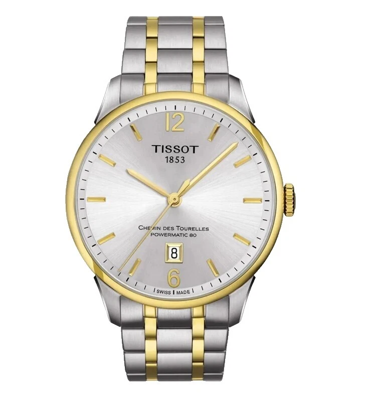 Caja de plata de Cuarzo Tissot Relojes de pulsera