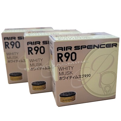 3-Pack of Air Spencer R90 Whity Musk Scent Japan Car Air Freshener JDM
