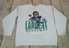 VTG Salem Big Head Steve Largent Seattle Seahawks Caricature Sweatshirt Medium 