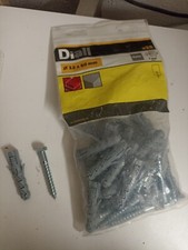 Lot de (x22) vis tête hexagonale avec cheville D12 x 60mm DIALL neuf