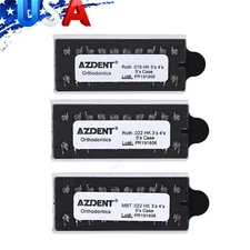 AZDENT Dental Orthodontic Monoblock MIM Bracket Braces Mini Roth/ MBT 018/ 022