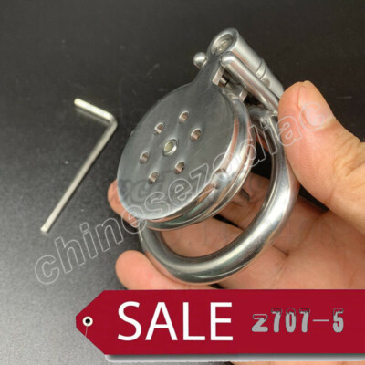 Stainless Steel Super Small Male Chastity Cage Micro Cage for Tiny Men Flat