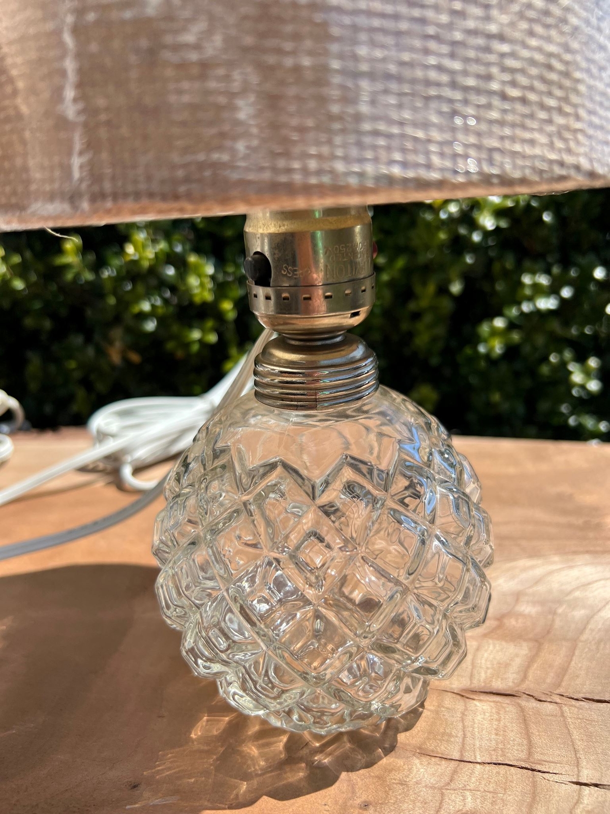 Pair of Vintage Anchor Hocking Depression Glass Lamps & Shades eBay