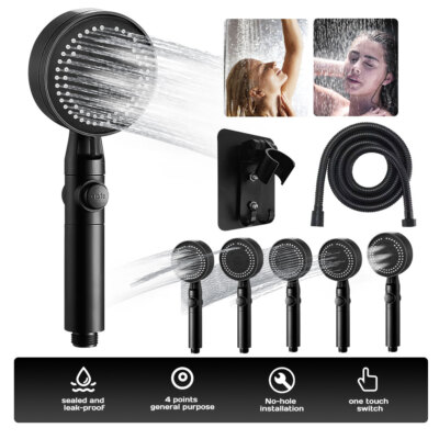 Moderna Shower Cabezal De Ducha Para Baño Con Spray Mano Manguera Grifo Regadera