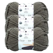 (3 Pack) Lion Brand Yarn 617-123AN Two of Wands: Hue + Me Bulky Yarn, Terra