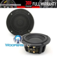 MOREL ELATE CARBON MM3 3.5" CAR MIDRNAGE 120W RMS CARBON FIBER SPEAKERS NEW