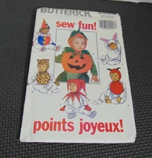"Infants' Costume" ©1991 Butterick sew fun! Sewing Pattern # 5594 One Size UNCUT