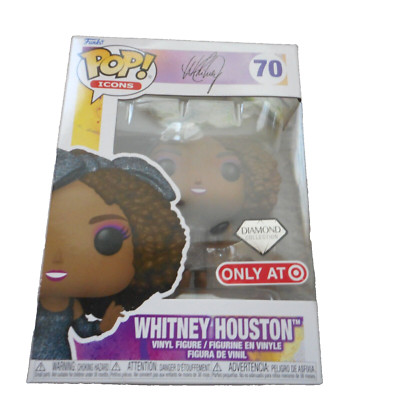 Funko Pop! Icons: Whitney Houston (How Will I Know) - Vinile Da Collezione Con Custodia Protettiva Ecotek