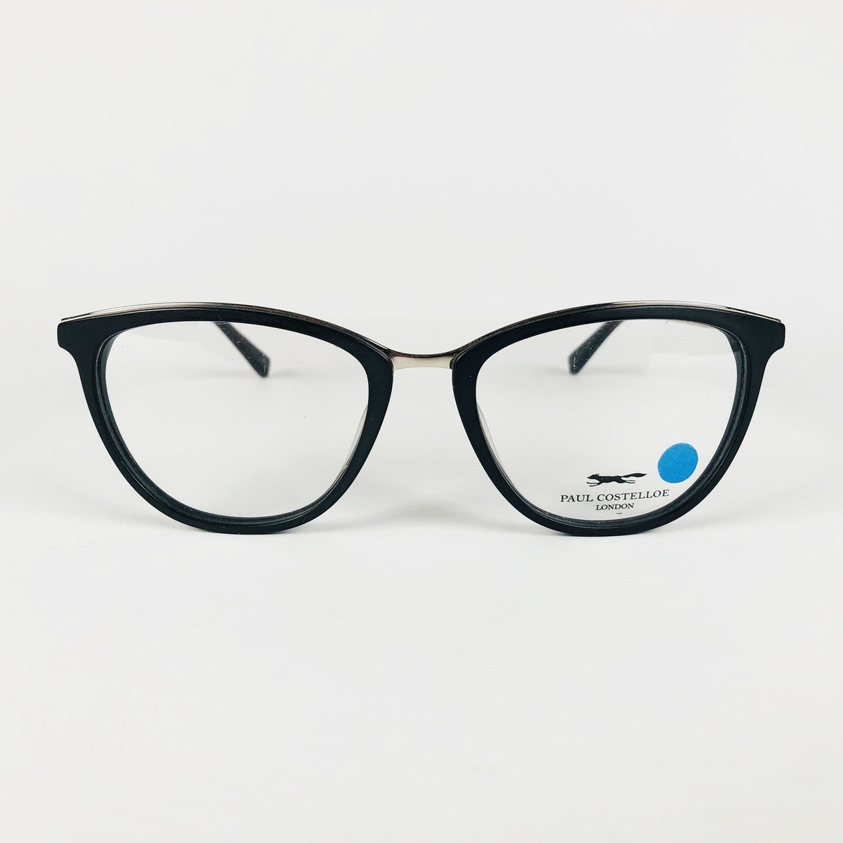 PAUL COSTELLOE eyeglasses MATT BLACK CATS EYE glasses frame MOD