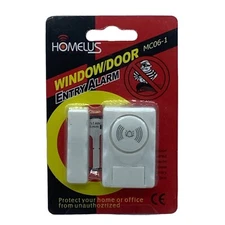 Homelus Alarm System Window / Door Entry Alarm MC06-1 Magnetic No Wires LOUD