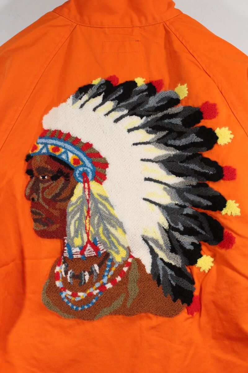 Supreme New York Chief Harrington Orange Jacket Mens Size Supreme New York Chief Harrington Orange Jacket Mens Size