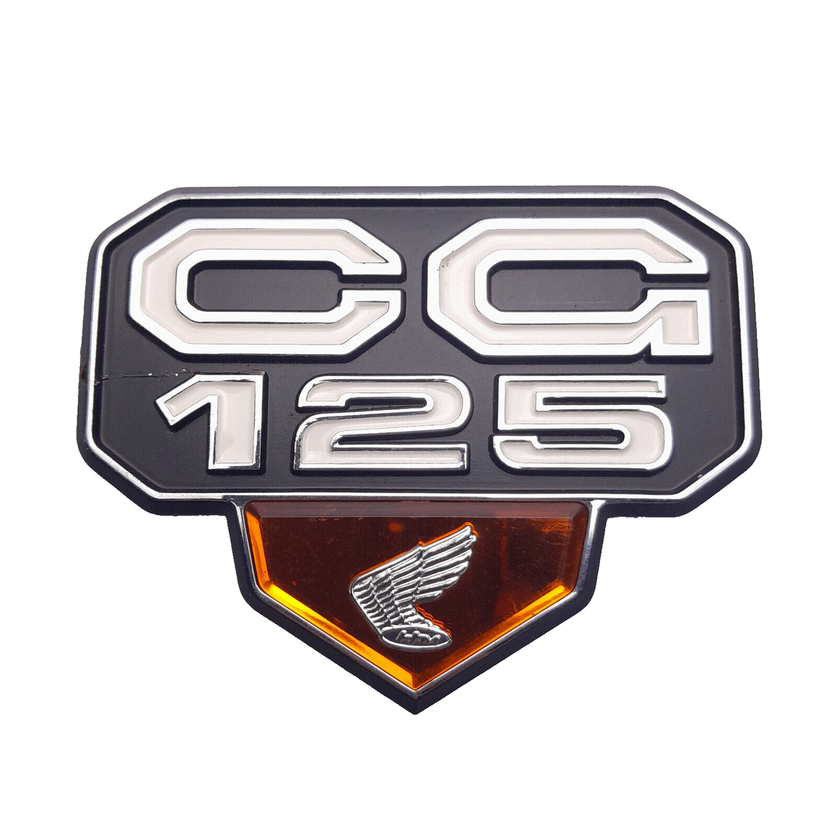 Genuine HONDA CG CG125 LEFT EMBLEM DECALS SIDE COVER [ORANGE] | eBay