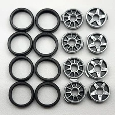 ⭐️ ZipZaps 1/64 RC Car Truck Replacement Rim & Tire Lot - Set D
