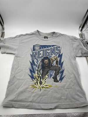 ROMAN REIGNS BELIEVE THAT WWE AUTHENTIC YOUTH MED GRAY T-SHIRT  AUTOGRAPHED!!! | eBay