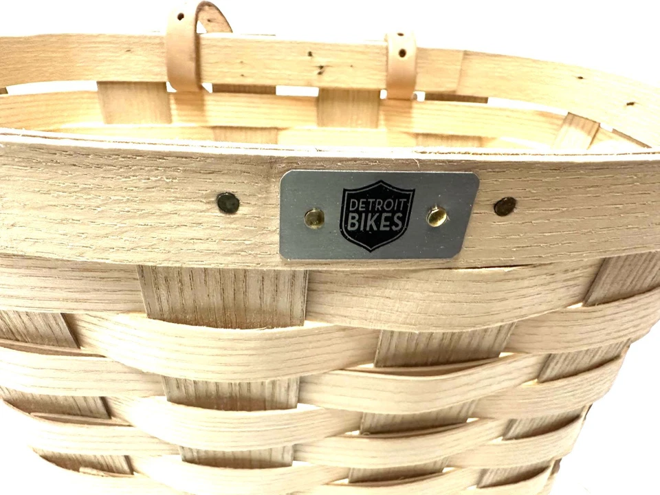 Detroit Bikes Manillar Pequeño Delantero Bicicleta Caminante Cesta Natural por Peterboro Foto 2 de 4