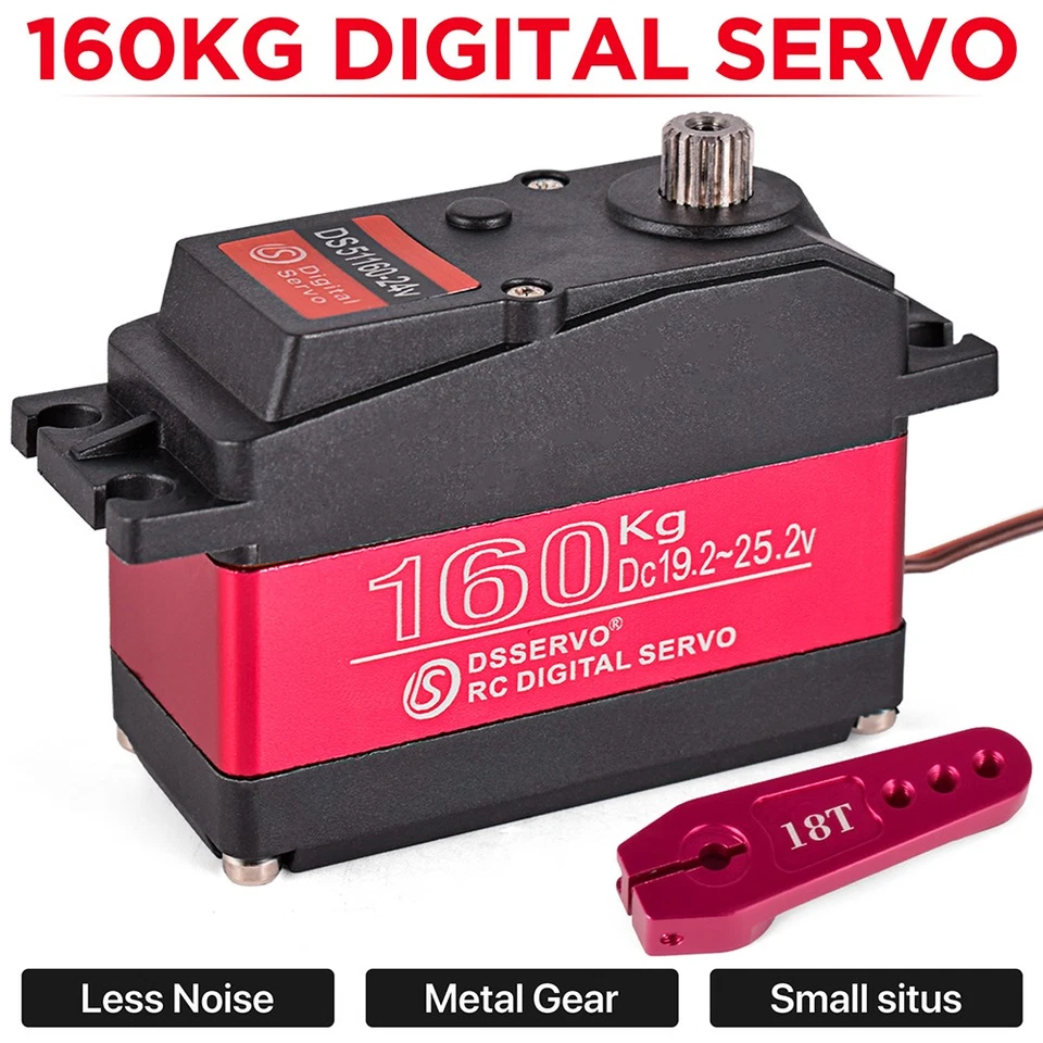 RC DS51160-24V 160KG Standard Servo 180°/270° High Torque For RC Car/Boat/Drone - Image 3 of 4