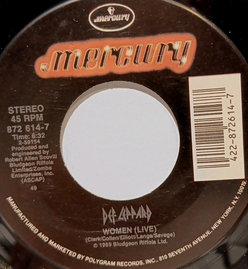 Def Leppard, Rocket, 7", ORIG PS,  RARE JUKEBOX TITLE STRIP  - NM MINUS!!