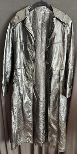 Schott, Vintage Women's 1980 Schott NYC Genuine Leather & Suede Trench Coat Size 10