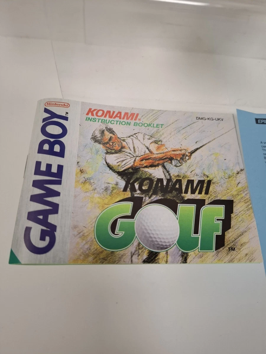 JUEGO KONAMI GOLF NINTENDO GAME BOY CON MANUAL + PROTECTOR EN MUY BUENA CONDICIÓN