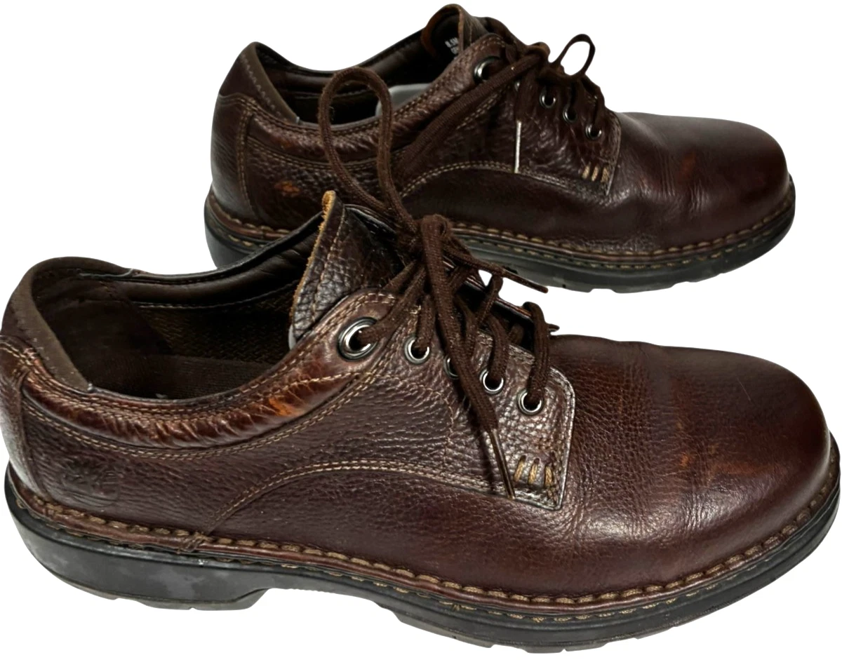 Timberland Scarpe Uomo 8 5M Oxford Pelle Marrone Y2K Madison Summit 29511