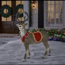 4.5 FT LED STANDING REINDEER HOME ACCENTS HOLIDAY NEW SEALED BOX CHRISTMAS HTF