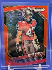John Lynch /75 2025 Panini Prizm Black Red Power Parallel SP Prizm #142 Bucs