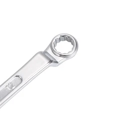 10mm x 12mm Metric 12 Point Offset Double Case End Wrench Chrome Plated Tool