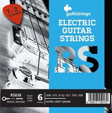 Cordes De Guitare Électrique, 8-38s, Galli RS838, Cordes Chez Hobgoblin Music