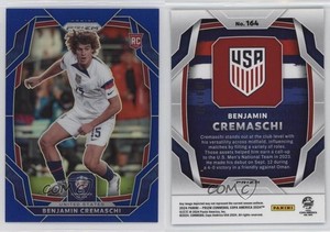 2024 Panini Prizm CONMEBOL Copa America Blue Prizm /110 Benjamin Cremaschi #164