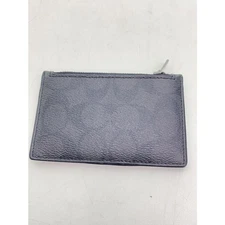 Coach coin case PVC allover pattern Brown women C4281