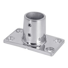 White Water 6858S  316 Stainless Steel Rectangular Rail Base  1" Tubing  90 