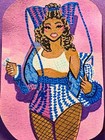 ACEO Original Pinup Monet X Change DragAcrylic on Paper 2.5x3.5 by BrieMcDoodles — photo 1