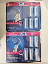 Oral-B Sensitive GumCare Brush Heads 10 Pack Extra Soft Bristles New Sealed